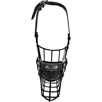 Náhubek pro psa Náhubek černý/kůže kolie, belgický ovčák, baset - pes