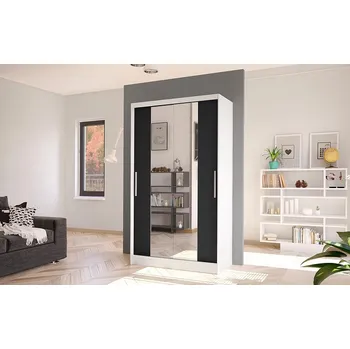 Ložnice Falco Skříň Kosta II 100 - bílá/černá