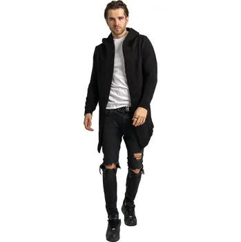 Dámský svetr Kardigan UNDERWORLD s kapucí černá Velikost: XL, Kód produktu: U4209C2