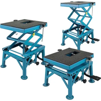 zvedák Nůžkový zvedák Hydraulický mobilní Ocelový 135KG pro motocykl MS15206