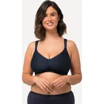 Ulla Popken, Plus size Podprsenka, prostorné košíčky, bez kostic, mikrovlákno, C-D pro plnoštíhlé nadměrná velikost, 819009139-1086, modrý, 115C, Nadměrné velikosti, Plus size oblečení, Oblečení pro boubelky, Oblečení pro baculky, Oblečení pro plnoštíhlé,
