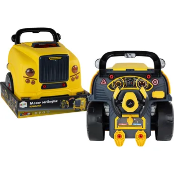 autíčko Dílna Motor Autobus K Rozmontování Sada Kutil Žlutý Autobus