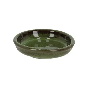 Květináč Tácek pod květináč KOKEDAMA, zelená, pr.11x3cm|Esschert Design