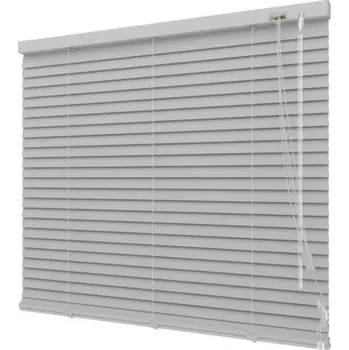 Žaluzie Hliníková žaluzie SOLUNA DIM-OUT šedá 160x170 cm, o 20 % více lamel