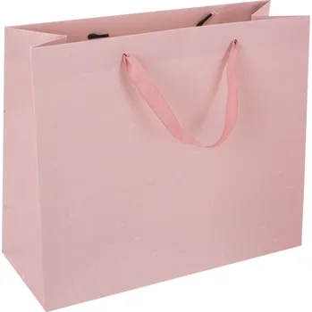 Dárková taška vytlačovaná srdíčka 31x12x26 cm