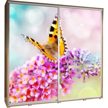 Šatní skříň Skříň Penelopa 205 cm motýl 1