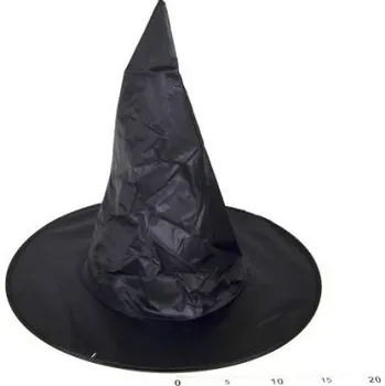 Karnevalový doplněk Klobouk čarodějnický černý 35x35 cm [A]