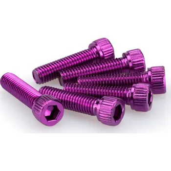 Motodoplněk Šrouby PUIG ANODIZED 0473L fialová M8 x 30mm (6ks) 0473L