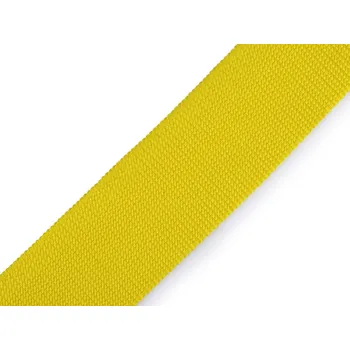 Popruh polypropylenový šíře 50 mm tloušťka 2 mm, malé, 5 žlutá
