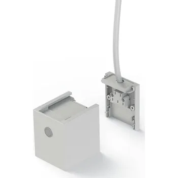 Lampička The Light Group Koncovka SLC Click, Pushdim, bílá, kovová, IP20