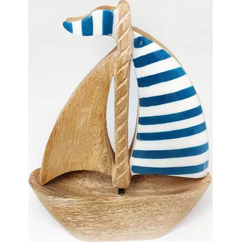 Party dekorace Dřevěná lodička, 21 x 16 cm