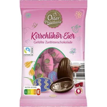 Čokoláda Oster Phantasie vejce s hořké čokolády a třešňový likér 150g