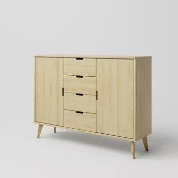 Ložnicová sestava Komoda SCANDIA 1 Borovice povrchová úprava scandia Přírodní