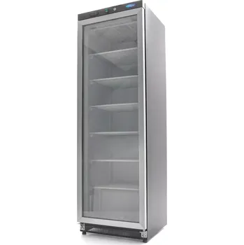 Maxima Mrazící skříň - 400 l - černá - se skleněnými dveřmi | 09405021