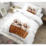 3D povlečení Štěňata - 1+1, 140x200, 70x90cm 6330_