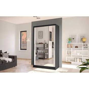 Šatní skříň Falco Skříň Kosta VII 100 - černá/bílá