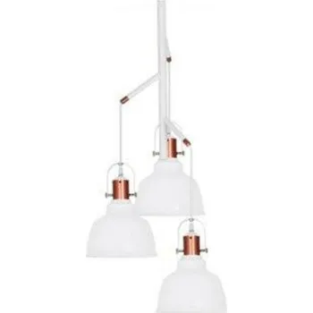 Závěsné svítidlo AZzardo Darling 3 white glass AZ2146 E14 3x40W IP20 50cm bílé