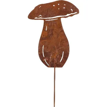 Zahradní dekorace Zápich houba RUST, hřib, hnědá, 13x27cm|Esschert Design