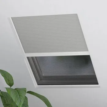 Síť proti hmyzu Plisé síť proti hmyzu na střešní okno SOLUNA šedá 80x120 cm