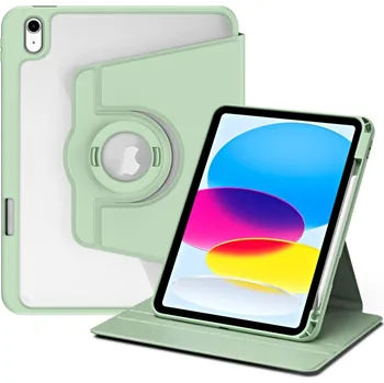 Pouzdro na tablet VSECHNONAMOBIL 106932 Křišťálové FLEXI 2v1 Flipové pouzdro pro Apple iPad (A16) 2025 / iPad 2022 světle zelené