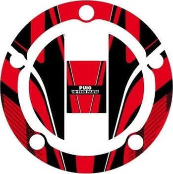 Motodoplněk Ochranné nálepky na víčko nádrže PUIG RADIKAL 6318R červená SUZUKI GSX 750 F 2003-2006