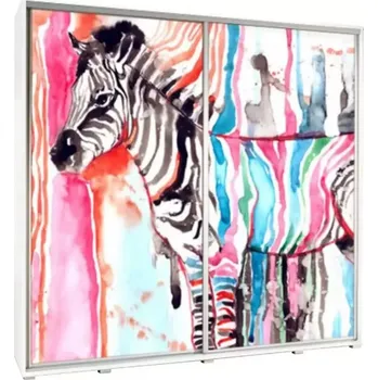 Šatní skříň Skříň Penelopa 205 cm zebra