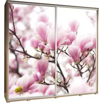 Šatní skříň Skříň Penelopa 205 cm višeň