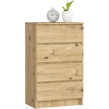 Komoda Úzká komoda se šuplíky SAVRILA - dub artisan