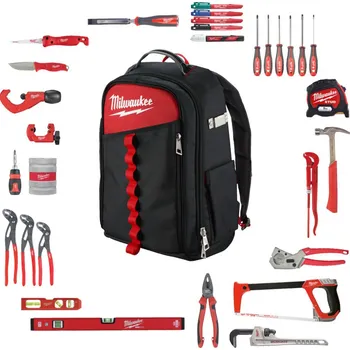 MILWAUKEE Sada nářadí pro instalatéry v batohu PACKOUT™, 38ks