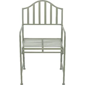 Křeslo zahradní VERDANT VOYAGE, s područkami, kov, zelená, 53x57x92cm|Esschert Design