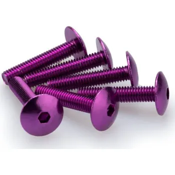 Motodoplněk Šrouby PUIG ANODIZED 3995L fialová M6 x 30mm (6ks) 3995L