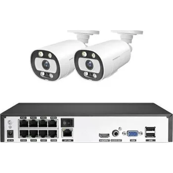 Kamerový systém MISECU - 8 kanálů, 2x venkovní 5MP kamera