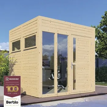 Zahradní domek Dřevěný zahradní domek Bertilo Cubo 2 Office přírodní 226 x 234 cm