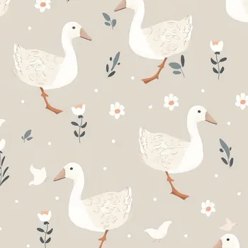 Bavlna premium NELA husičky béžové