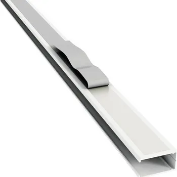 Roleta Hliníkový boční vodicí profil SOLUNA bílý, pro kazetové rolety 130 cm, 2 ks