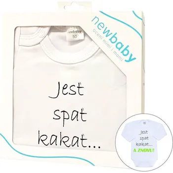 Kojenecké oblečení NEW BABY - Body - Jesť, spať, kakať, (12-18m)