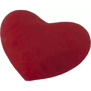 Party dekorace Marcipánové srdíčko – červené (10 ks, 2 cm)