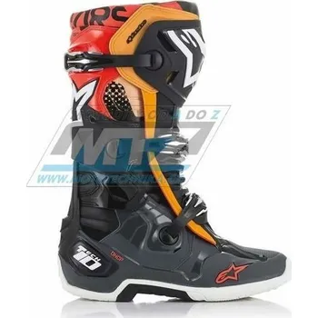 Auto-moto Boty pánské Alpinestars Tech 10 - oranžovo-červeno-černé-šedé () AS2010020-10