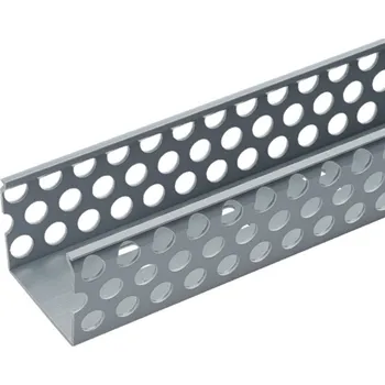 Racková skříň D4X4LG6 Žlab kabelový D-typ s perforovanými boky, š=108,v=102mm, bez víka,d= 6ft(1,83m), šedý