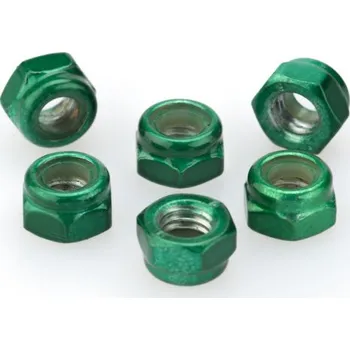 Motodoplněk Matky PUIG ANODIZED 0735V zelená M5 (6pcs) 0735V