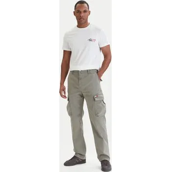 Tommy Jeans T-Shirt DM0DM22538 Bílá Slim Fit 3XL