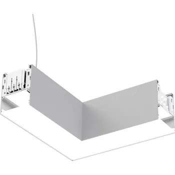 Lampička The Light Group SLC LED rohový modul Click L, AC, připojení vpravo, bílý, Feed bílá LED 10 W celkem - Doprava zdarma