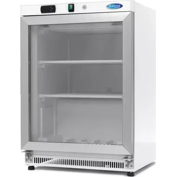 Maxima Mrazící skříň - 200 l - bílá - se skleněnými dveřmi | 09405007