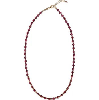 Náhrdelník Korálkový náhrdelník z pozlaceného stříbra a granátu AL4263-Oro-Granato Alisia