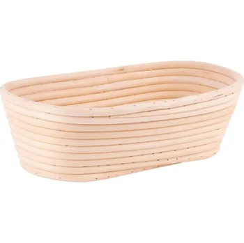 chlebník MagicHome Ošatka ratanová MagicHome, na kysnutie chleba, oválna, max.700 g, 30x14x7 cm