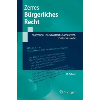 Bürgerliches Recht - Zerres, Thomas [DE] (2026, Brožovaná, Springer)