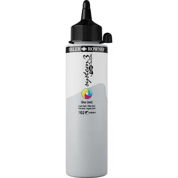 Daler Rowney System3 Akrylová barva Silver Imitation 250 ml 1 ks