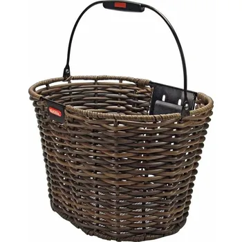 Sport Koš KLICKfix Structura Oval na řídítka hnědá