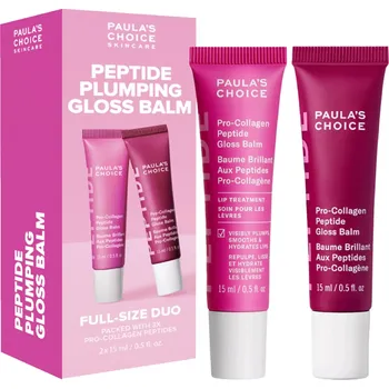 Přípravek na rty Paula's Choice - Peptide Plumping Gloss Balm Duo - Limitovaná sada balzámů na rty
