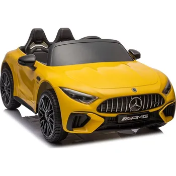 Dětské elektrovozidlo Elektrické autíčko Mercedes AMG SL63 24V 2x200W lakované žluté